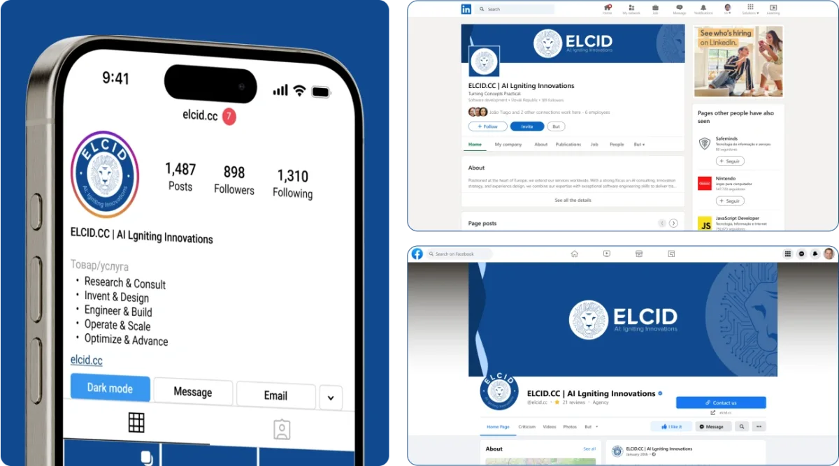 ELCID: розробка логотипу та фірмового стилю компанії